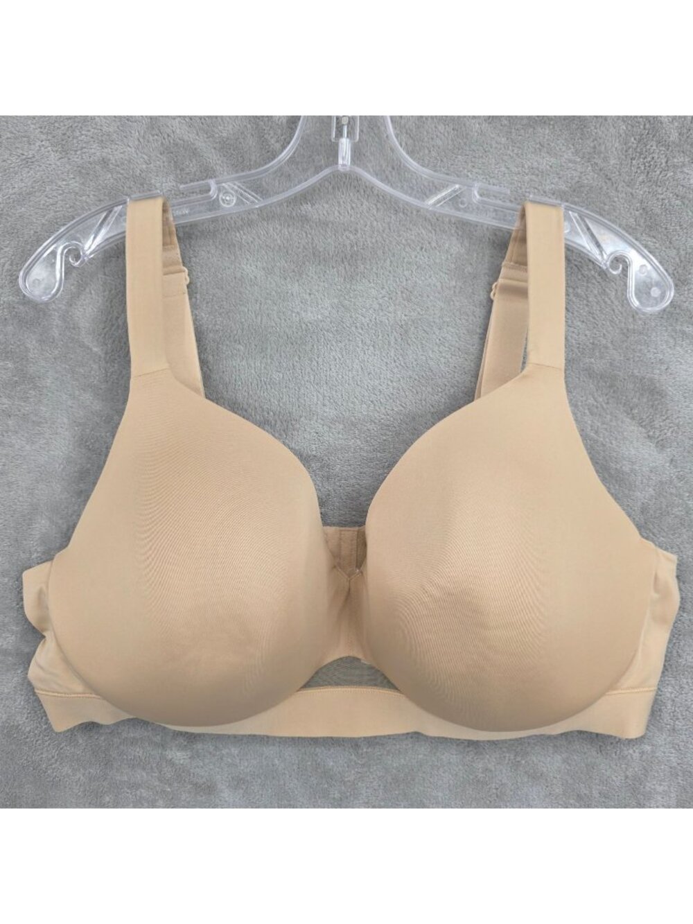 Cacique 42DD Bra Lightly Lined Full Coverage Cafe Mocha Beige Underwire Support